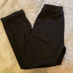 Straight leg black pants